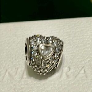 Pandora In My Heart Triple CZ Heart